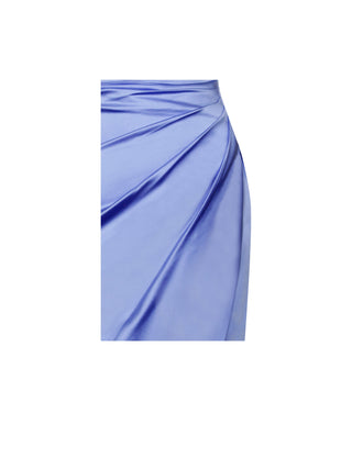 Blue Mirage Satin Dress