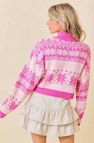 Frosted Fair Isle Sweater