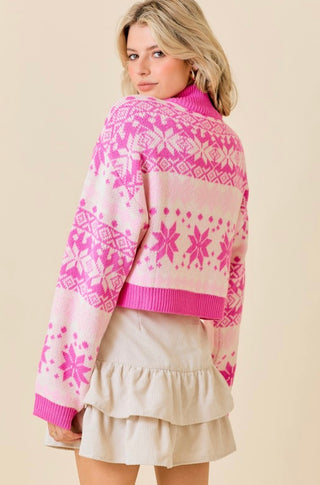 Frosted Fair Isle Sweater