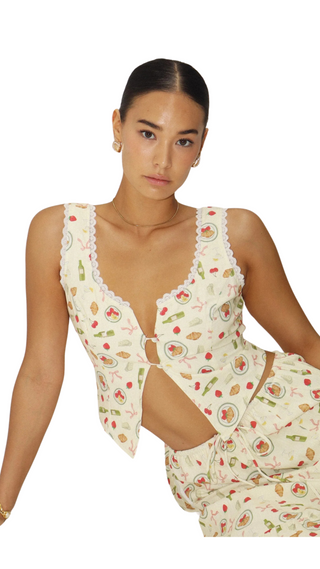 Coquette Picnic Top