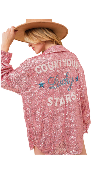 Lucky Star Sequins Top