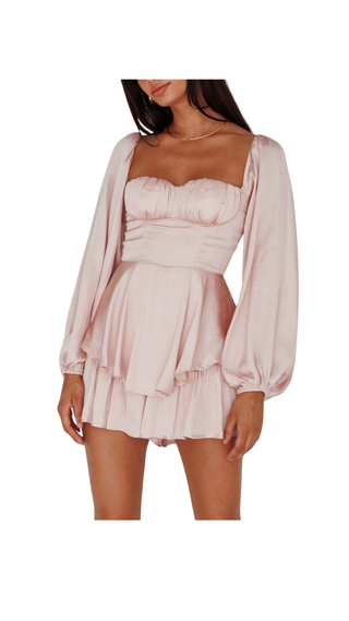 Posh Pink Layered Romper