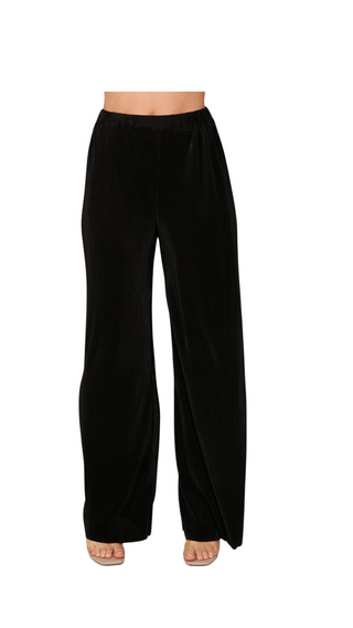 Soft Pleat Textured Pants