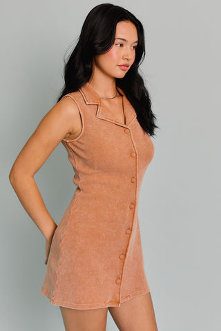 Carefree Button Dress