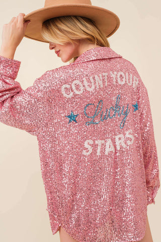 Lucky Star Sequins Top