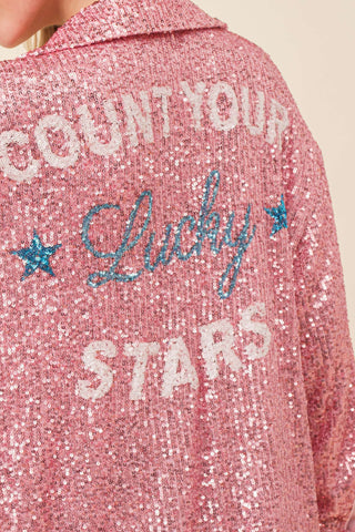 Lucky Star Sequins Top