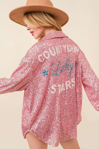 Lucky Star Sequins Top