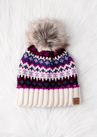 Nordic Nights Pom Hat