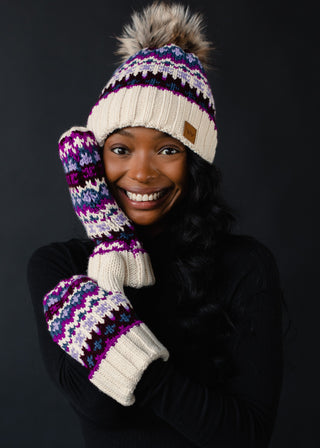 Nordic Nights Pom Hat