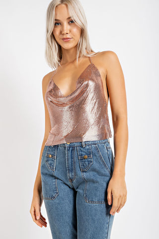 Luxe Shimmer Chain Tank