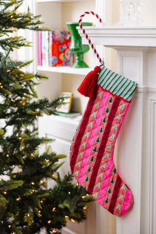 Candy Cane Forest Stocking